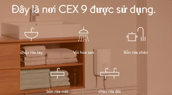 Máy làm nước nóng trực tiếp E-compact CEX 9