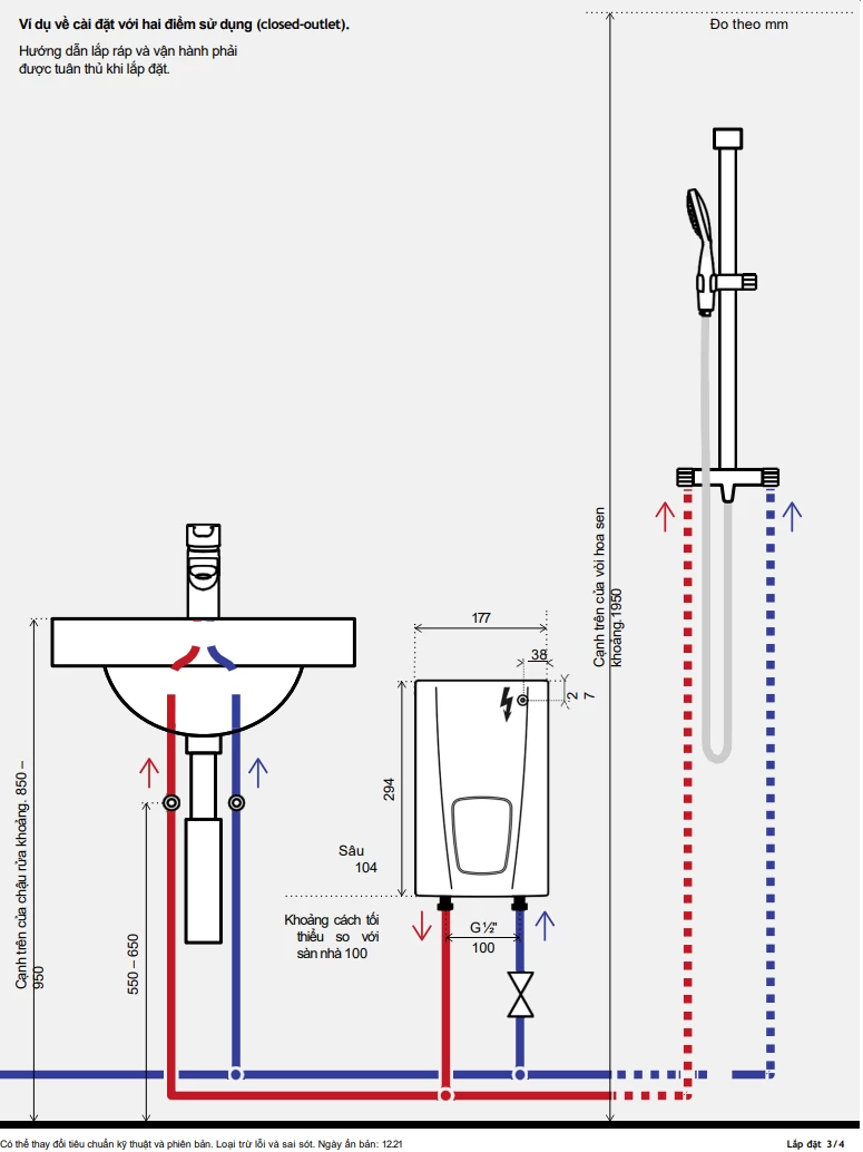 Máy làm nước nóng trực tiếp E-compact CEX 9 U