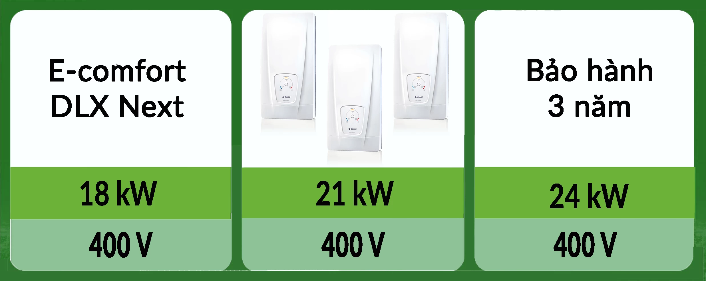 Máy nước nóng tức thì E-Comfort DLX Next